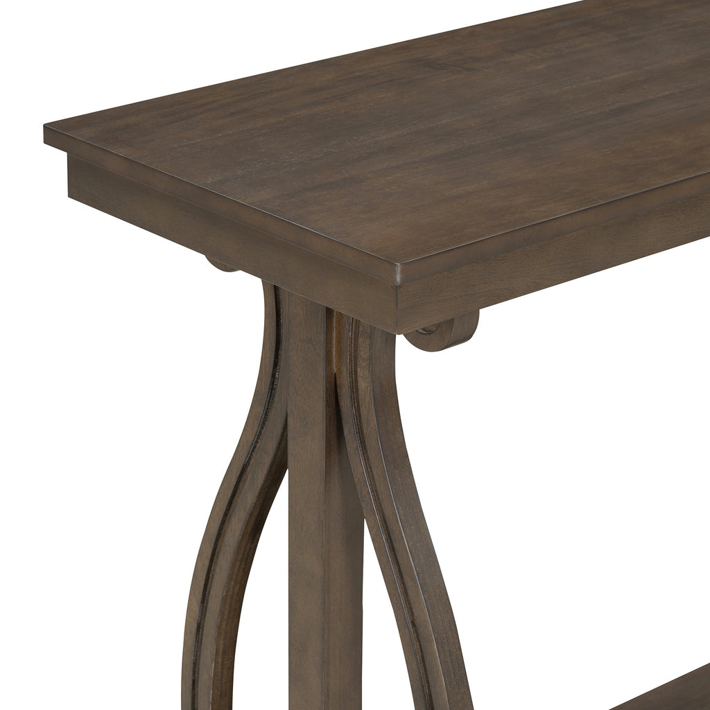 48" Rustic Farmhouse Console Table (Walnut)
