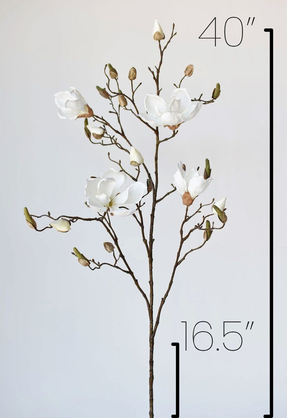 40" Faux Magnolia Branch