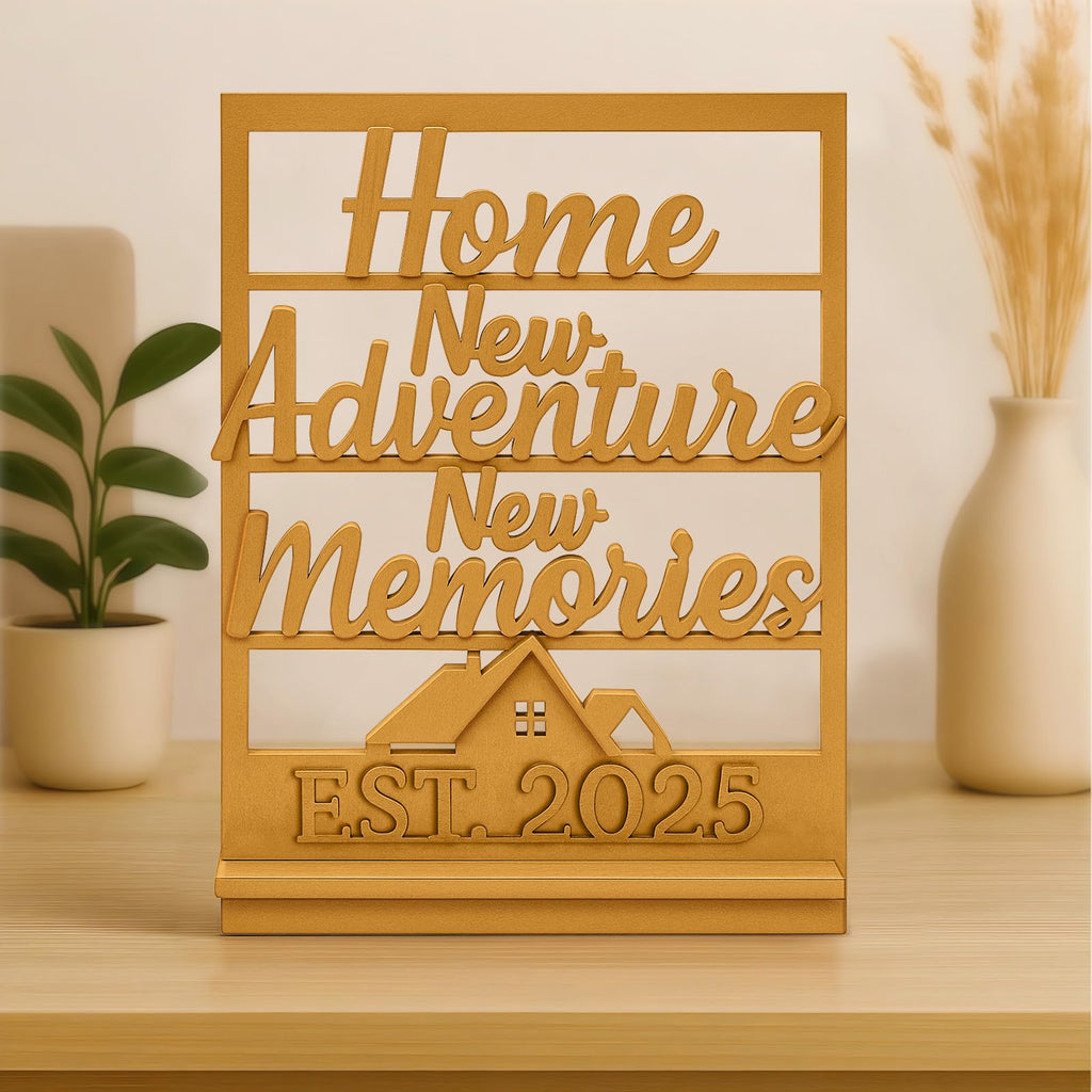 Farmhouse housewarming wooden sign