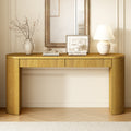 58 inch entryway console table with drawers