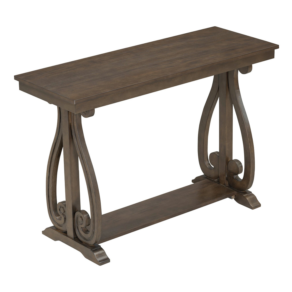 48" Rustic Farmhouse Console Table (Walnut)