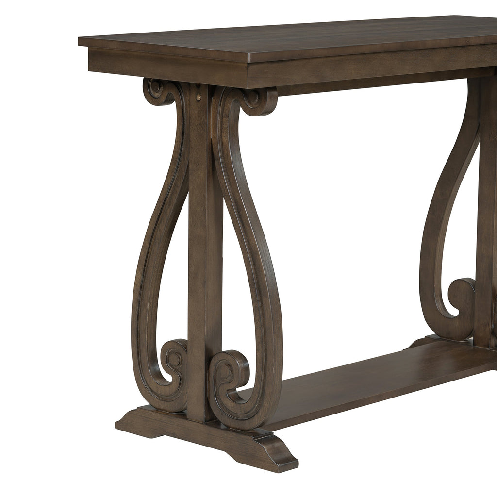 48" Rustic Farmhouse Console Table (Walnut)