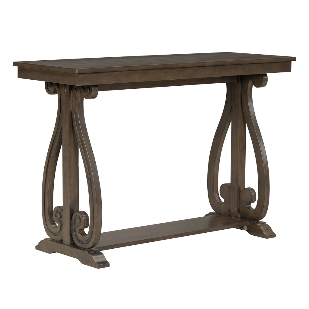 48" Rustic Farmhouse Console Table (Walnut)