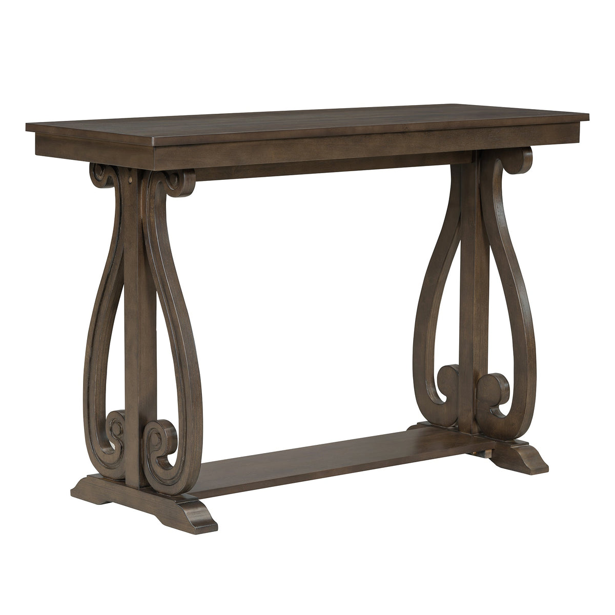 48" Rustic Farmhouse Console Table (Walnut)
