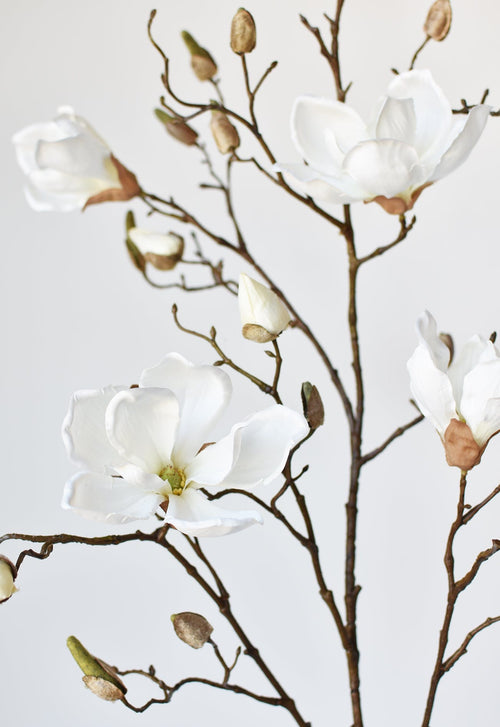 40 inch faux magnolia branch