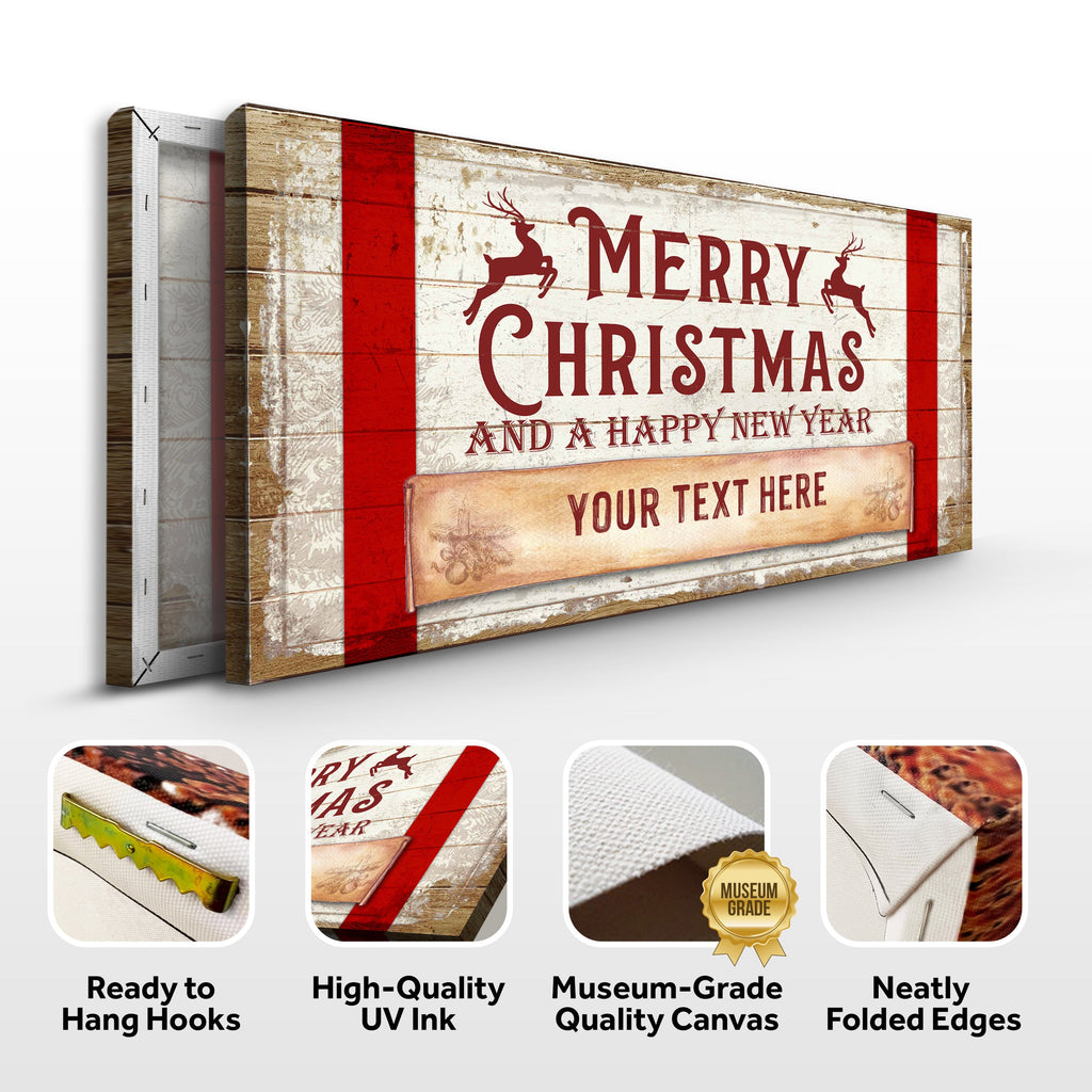 Merry Christmas And A Happy New Year Sign