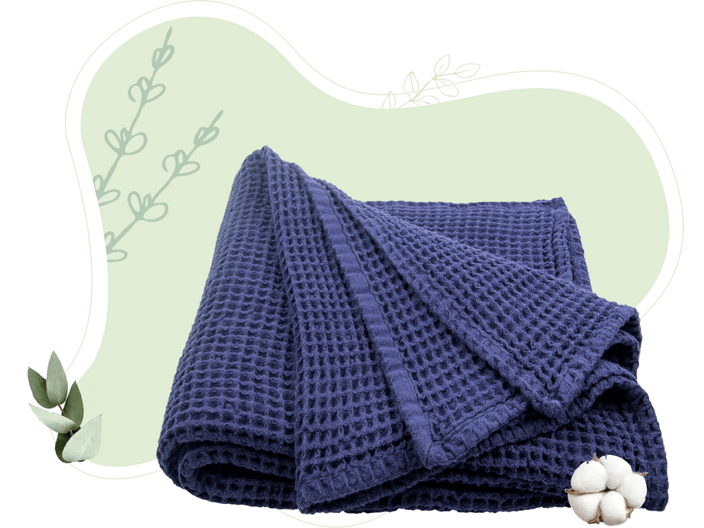Cotton Waffle Weave Throw